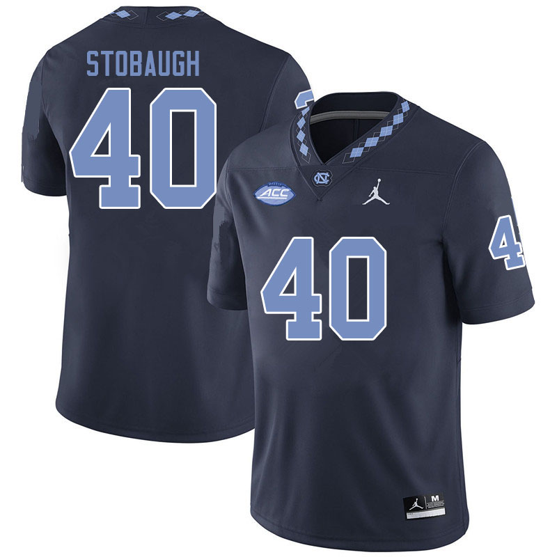 Jordan Brand Men #40 Ben Stobaugh North Carolina Tar Heels College Football Jerseys Sale-Black